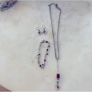 Heart Brighton jewelry set